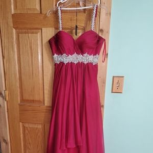 Red formal dress